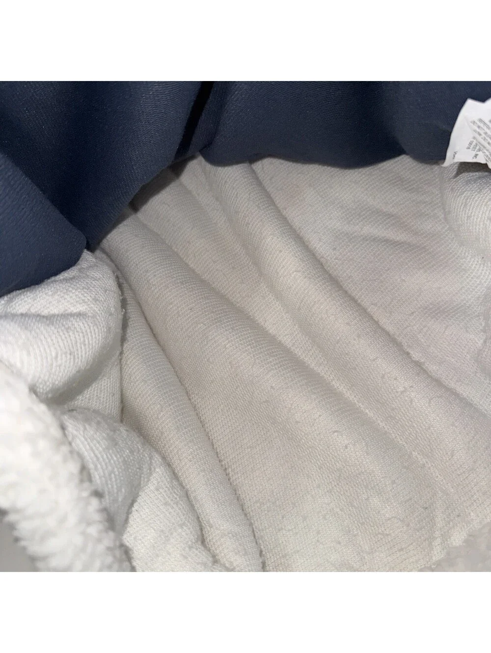 UGG sherpa white and blue Standard size pillow case